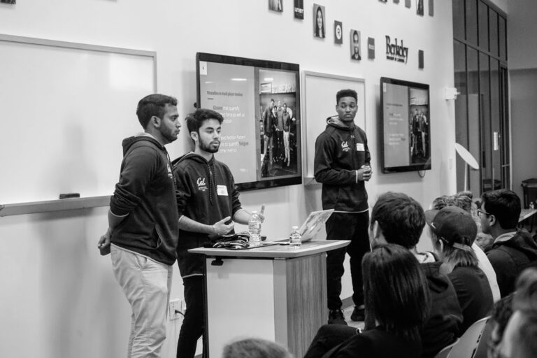 Tech Startup Students Presenting at UC Berkeley Sports Tech and Human Performance Competition